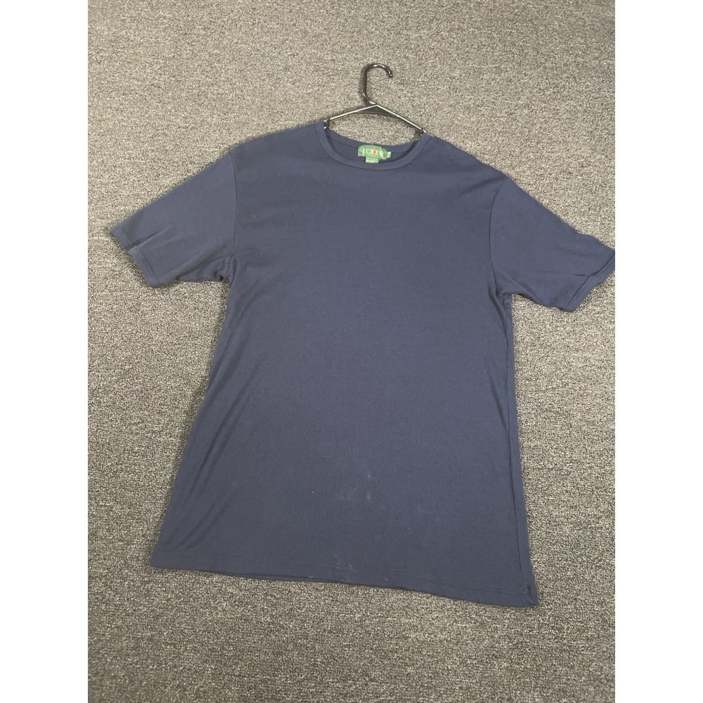 Vintage J Crew Oarsman Shirt Mens XL Tall Blue Thermal Long Sleeve 90s Crewneck